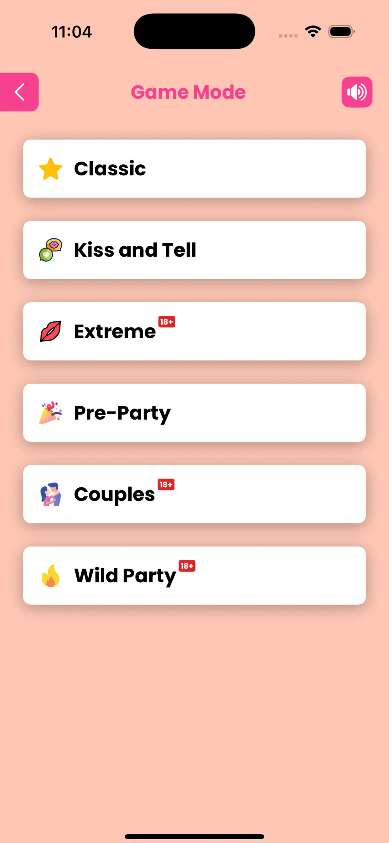 Choose Your Game Mode