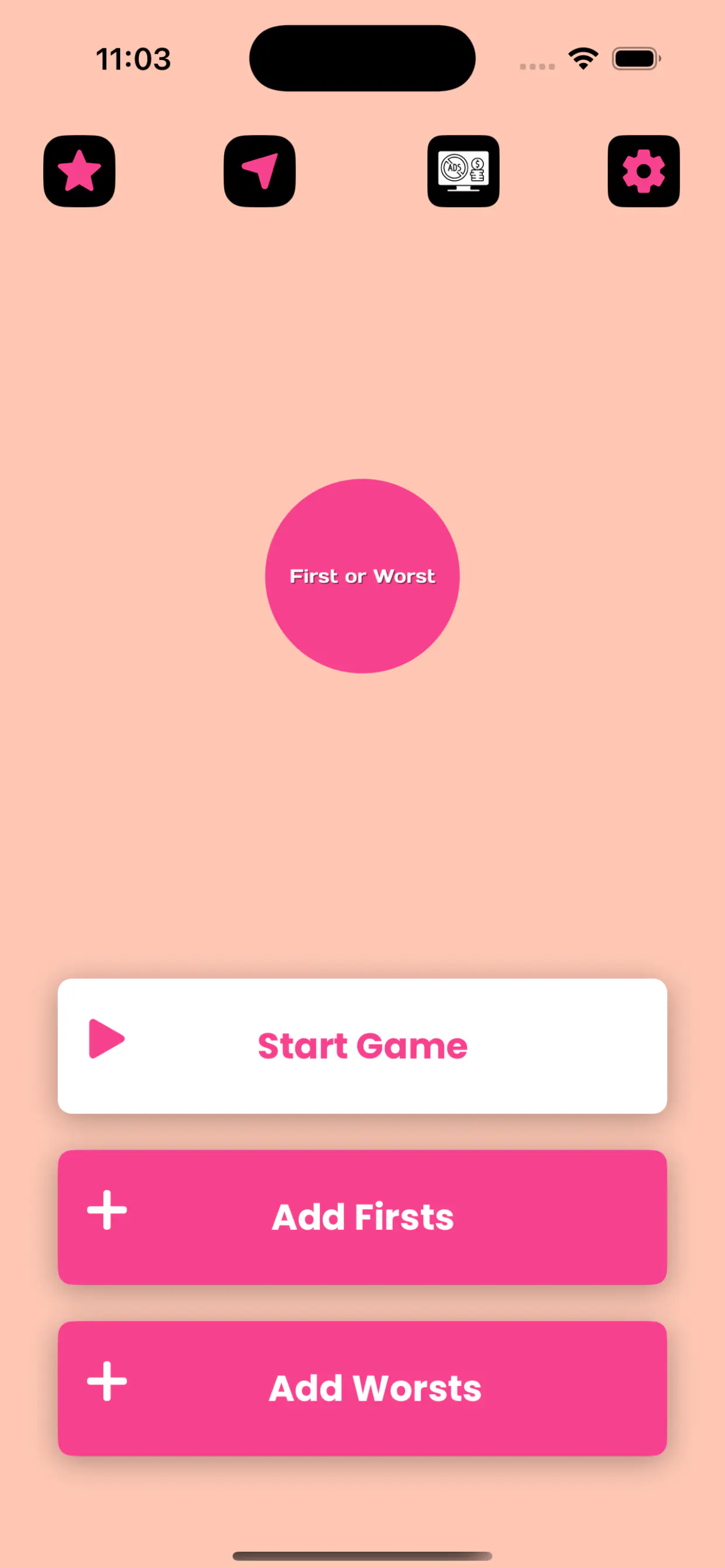 First or Worst: Party Game