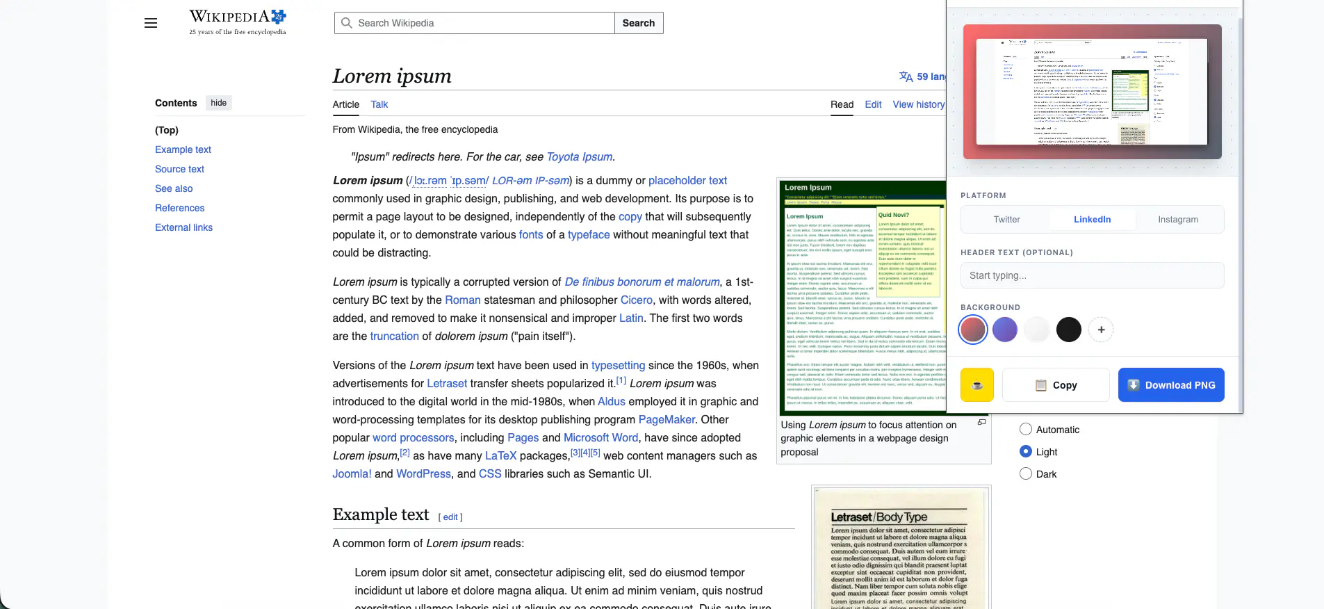 LinkedIn & Instagram Formats