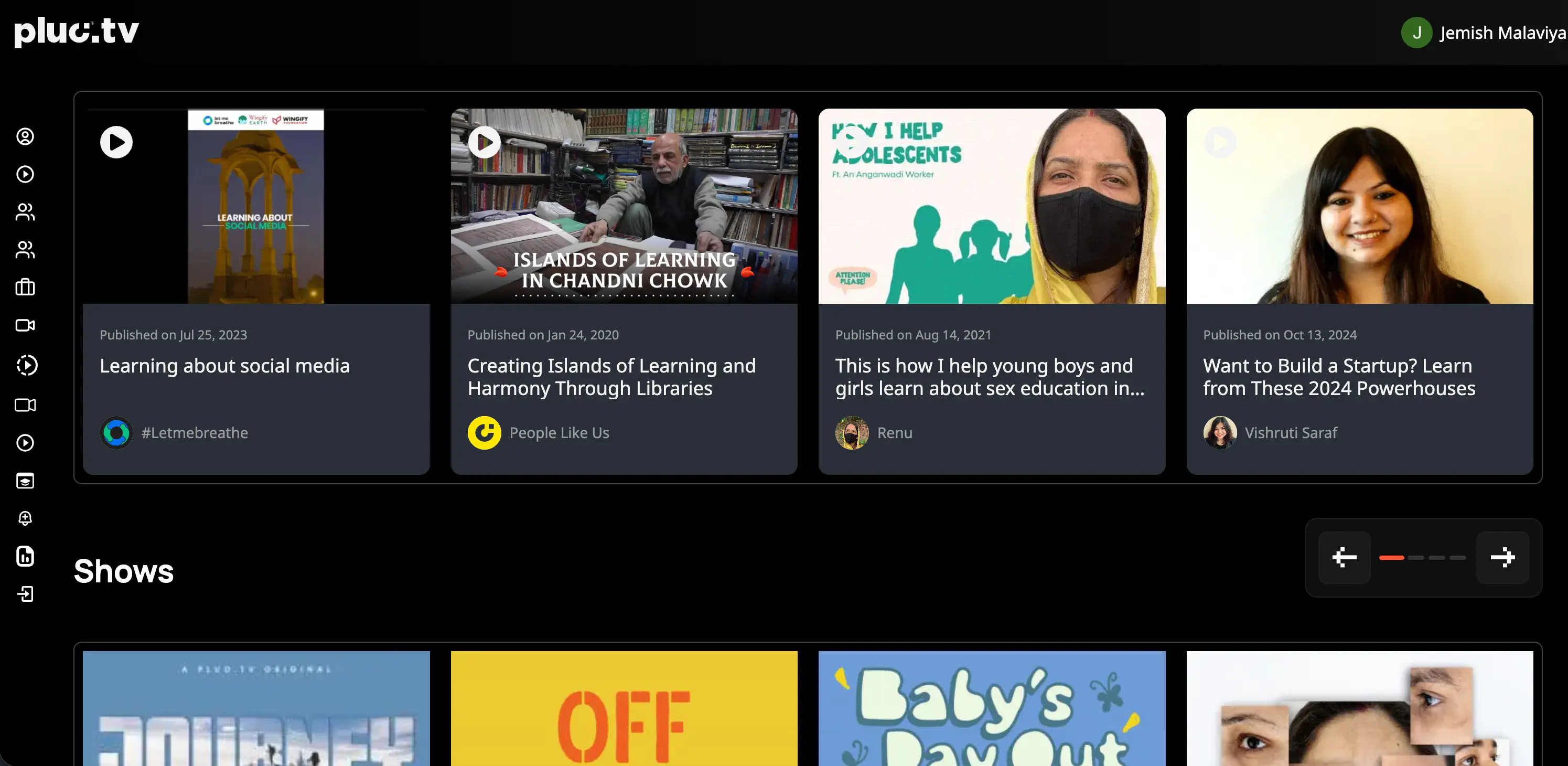 Pluc TV Learning Hub