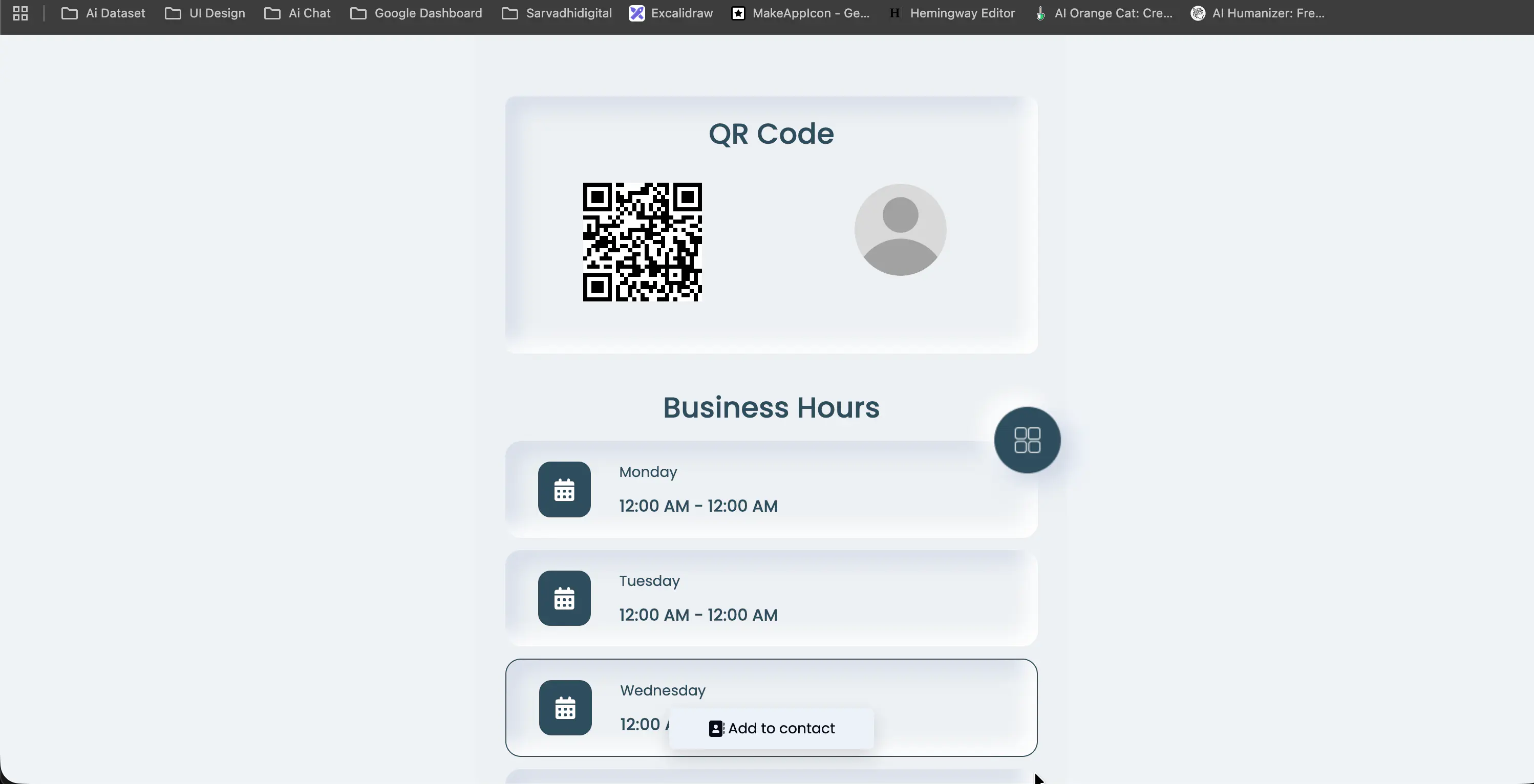 QR Code & Sharing System