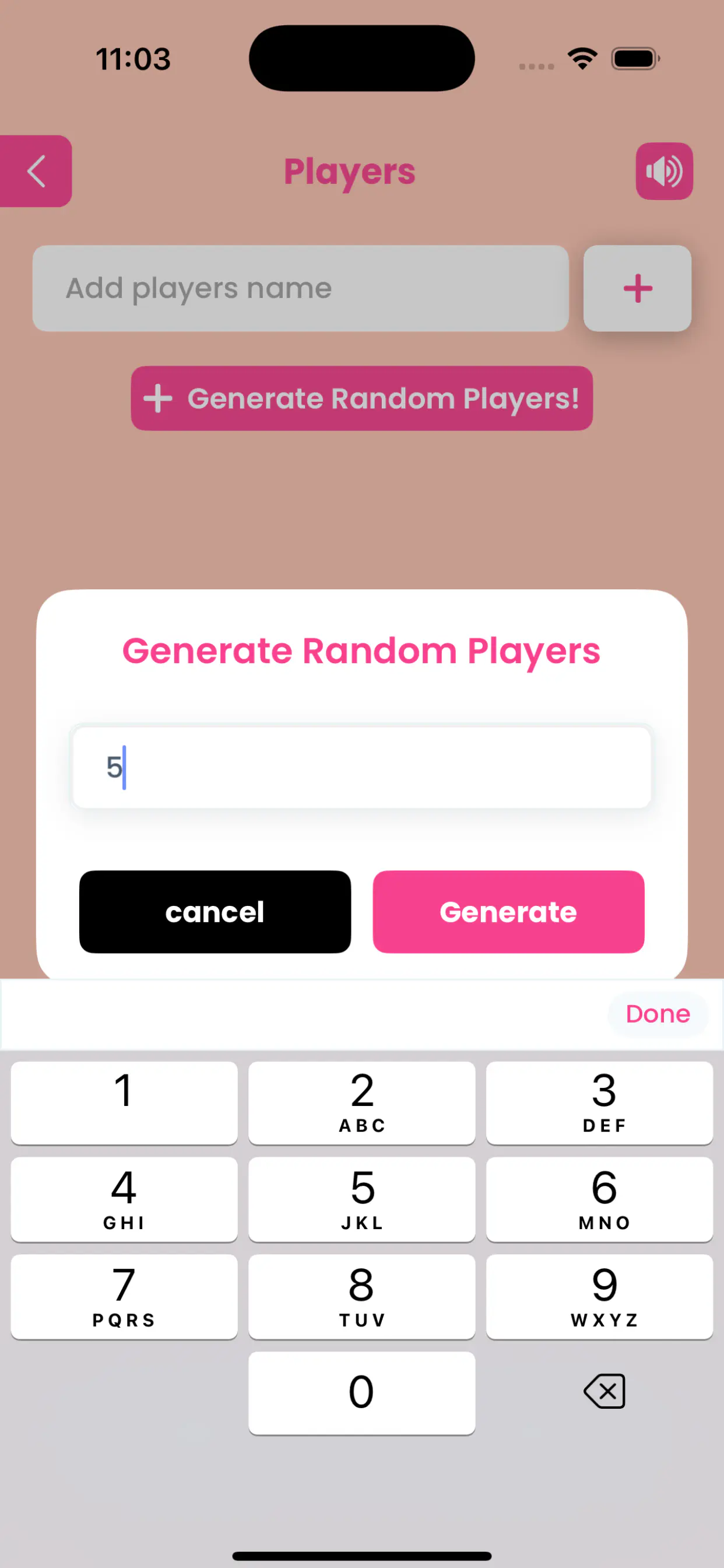 Generate Random Players