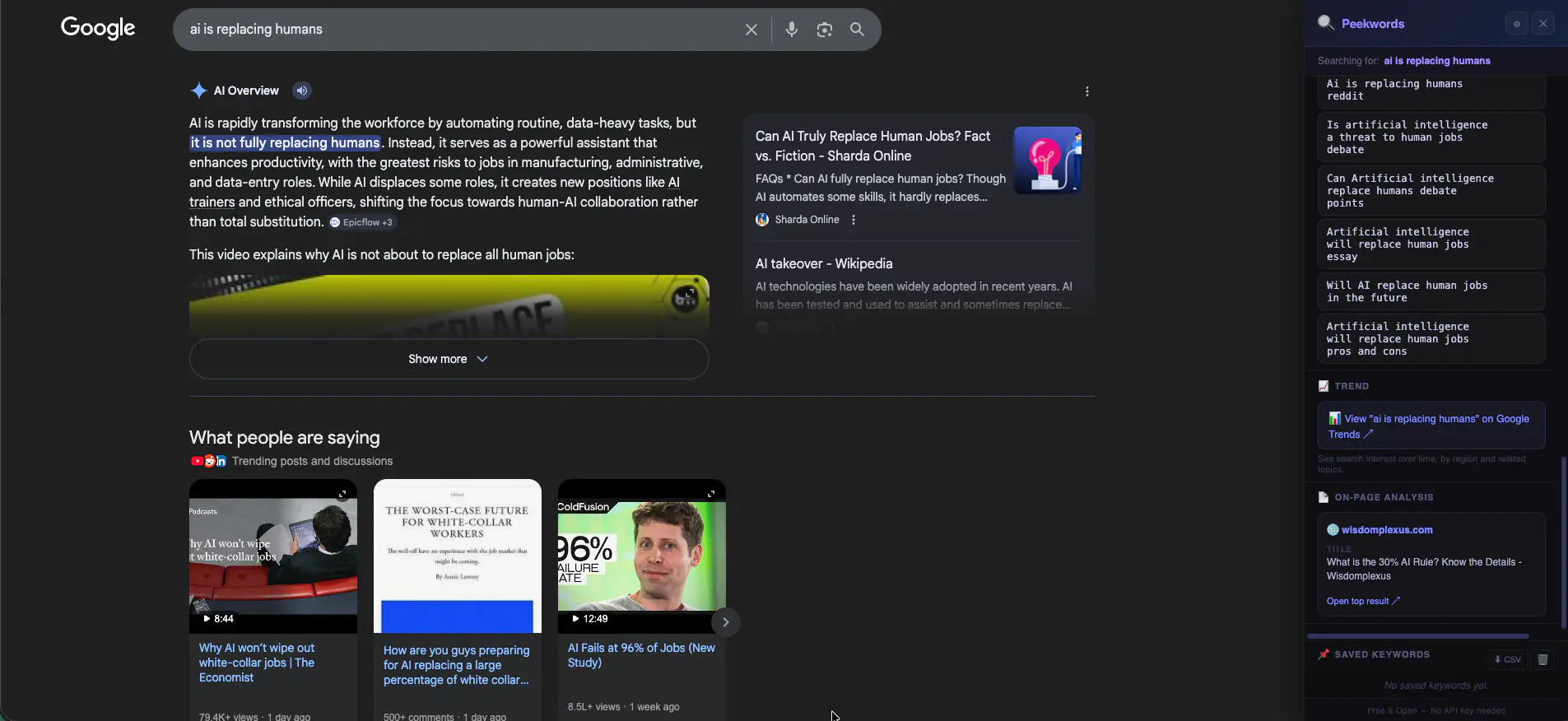 Save, Export & Google Trends