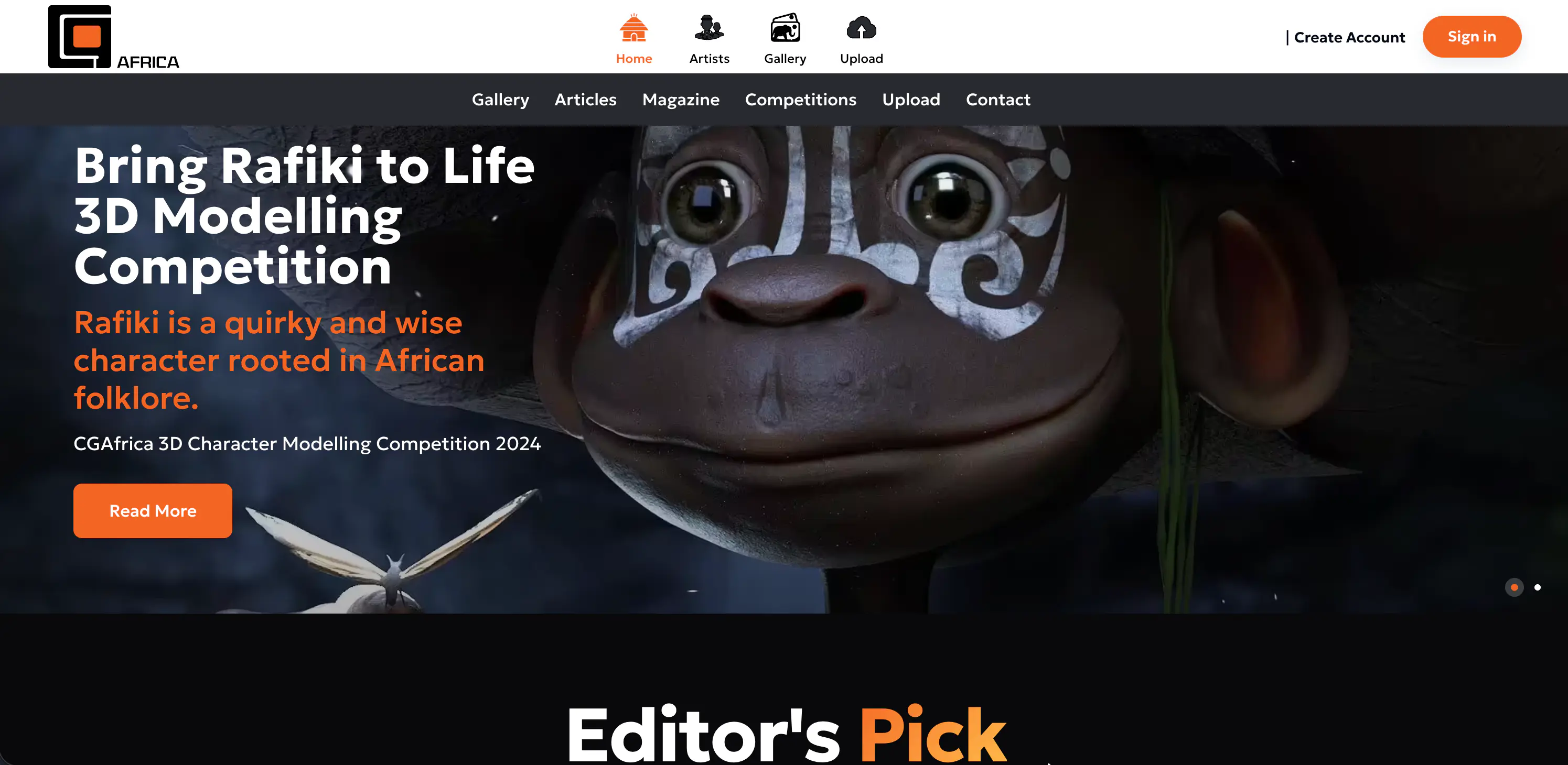 Homepage & Gallery